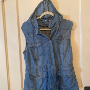 Love tree Safari jacket size large color dark blue